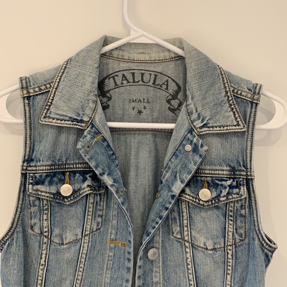 Aritzia Talula Denim Vest - Picture 2 of 3